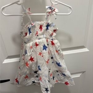 Cat & Jack Starry Dress with Red and Blue Accents